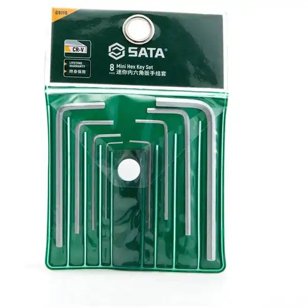 Bộ cờ lê tay cầm chữ T 1bộ 8 cái SATA 09119 - 8PC. MINI HEX KEY SET