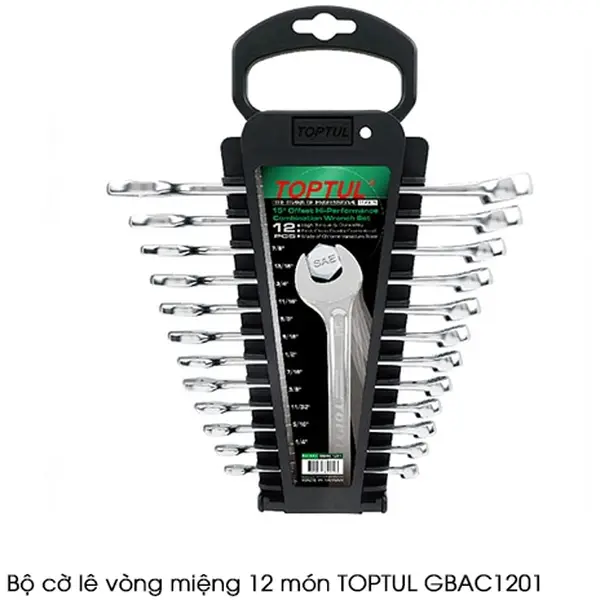 Bộ cờ lê vòng miệng 12 món TOPTUL GBAC1201