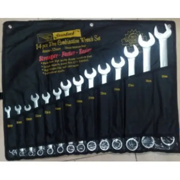 Bộ cờ lê vòng miệng 14 cái Standard