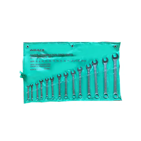 Bộ cờ lê vòng miệng 14 chi tiết, 10-32mm ASAHI 1014M-3