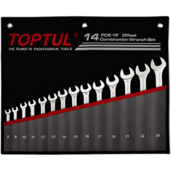 Bộ cờ lê vòng miệng 14 món GPCW14011 Toptul