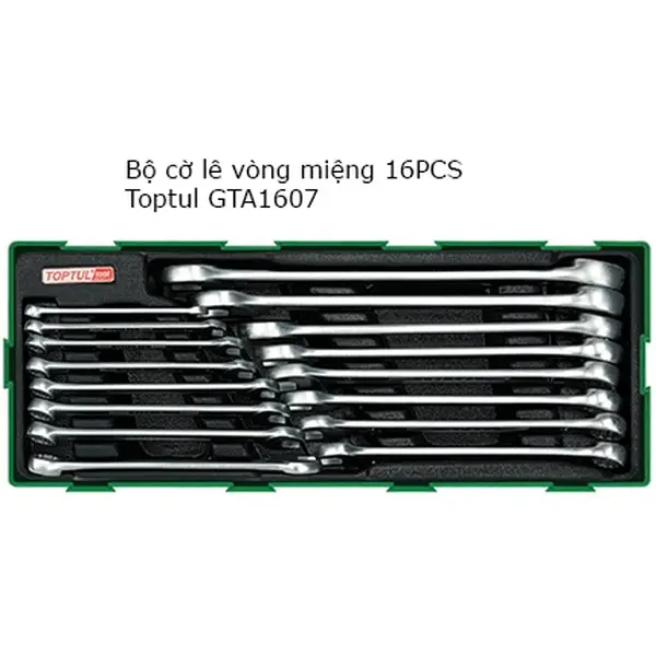 Bộ cờ lê vòng miệng 16 chi tiết TOPTUL GTA1607