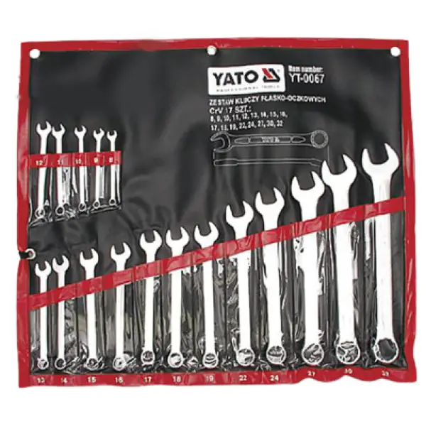 Bộ cờ lê vòng miệng 17 món YATO YT-0067