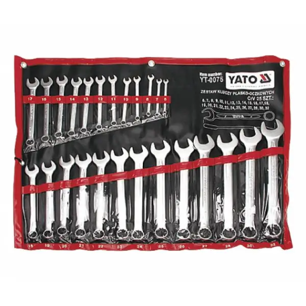 Bộ cờ lê vòng miệng 25 chi tiết Yato YT-0075