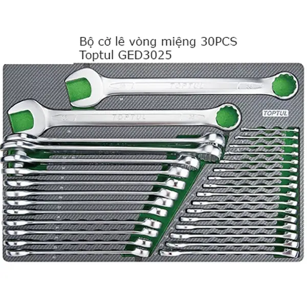 Bộ cờ lê vòng miệng 30pcs TOPTUL GED3025