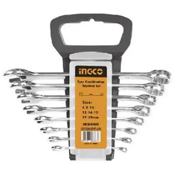 Bộ cờ lê vòng miệng 8 cây INGCO HKSPA1082