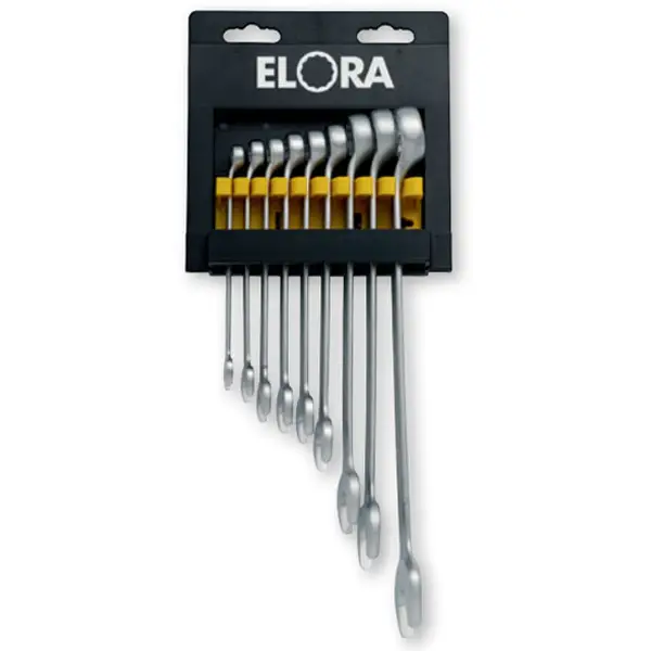 Bộ cờ lê vòng miệng ELORA 205-KH 9, chuẩn DIN 3113 B