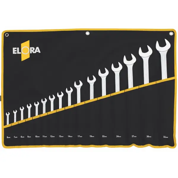 Bộ cờ lê vòng miệng ELORA 205S MT, loại dài đựng trong túi vải