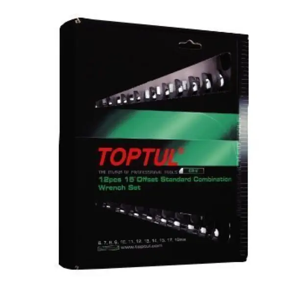 Bộ cờ lê vòng miệng mờ 12 món TOPTUL GAAE1211