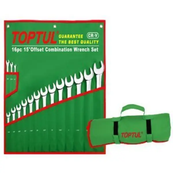 Bộ cờ lê vòng miệng mờ 14 món TOPTUL GAAA1408