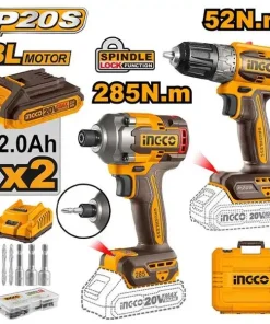 Bộ Combo Máy Khoan & Máy Siết Vít Dùng Pin 20V CKLI20272 INGCO
