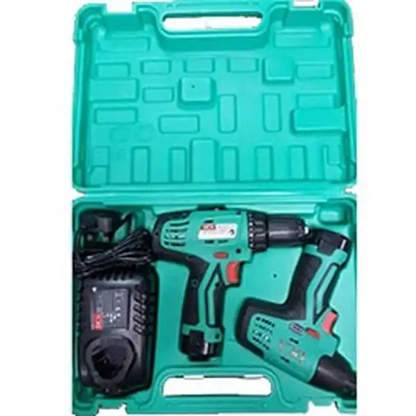 Bộ combo máy khoan vặn vít và khoan búa dùng pin DCA ADKIT01
