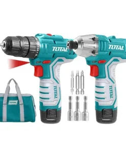Bộ combo máy siết vít và máy khoan dùng pin 12V Total TKLI1201