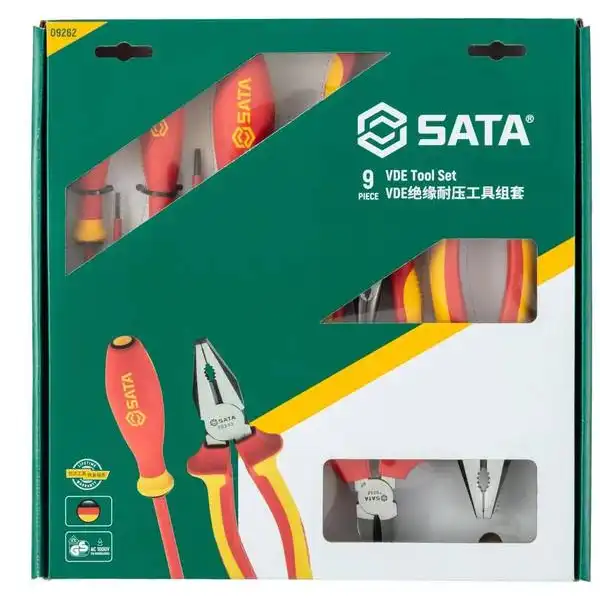 Bộ công cụ cách điện 9 chi tiết 1000V SATA 09262 - inchPC. VDE INSULATED TOOL SET