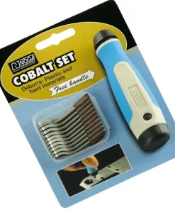 Bộ dao cạo ba via Noga NG8250 COBALT S kèm 20 lưỡi dao cho nhựa và vât liệu cứng