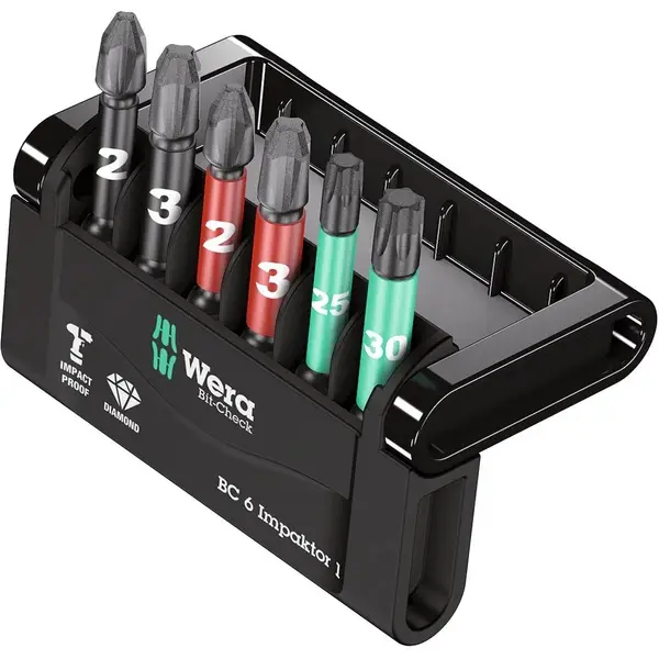 BỘ ĐẦU BIT IMPAKTOR CHO TUA VÍT IMPACT, 6 CHIẾC WERA 05057695001