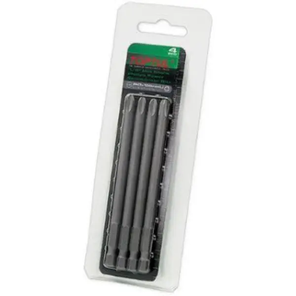 Bộ đầu vít bắn tôn 4món đầu bake PH2x150mm TOPTUL FSIC0802G