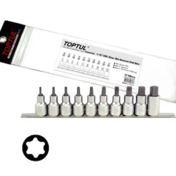 Bộ đầu vít sao 10 món TOPTUL GAAG1006