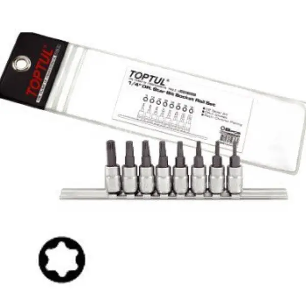 Bộ đầu vít sao 8 món TOPTUL GAAG0808