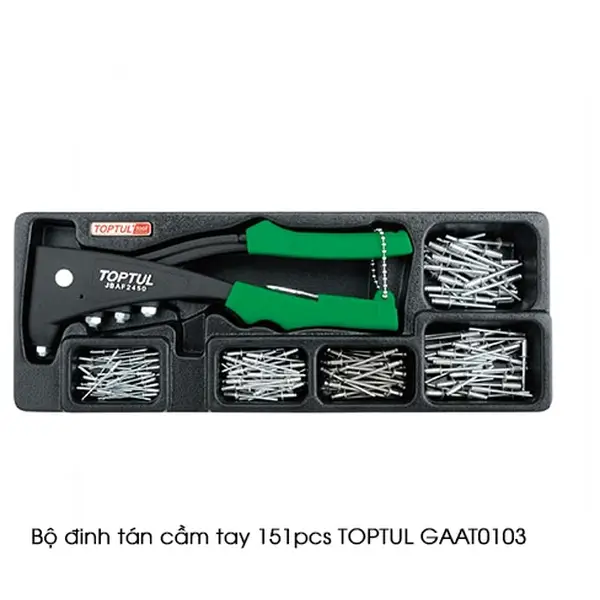 Bộ đinh tán cầm tay 151pcs TOPTUL GAAT0103