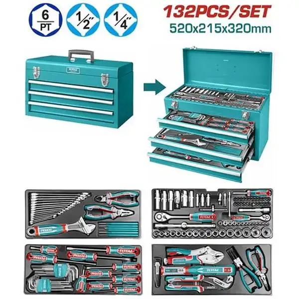 Bộ đồ nghề 132 chi tiết Total THPTCS71321
