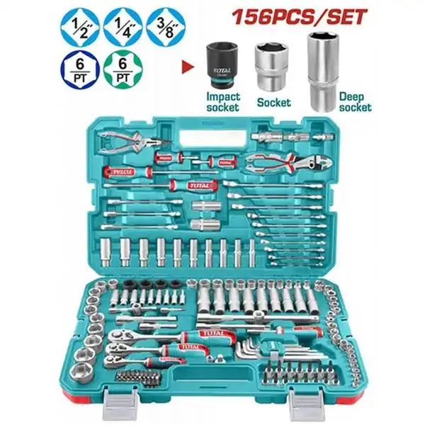 Bộ đồ nghề 156 chi tiết Total Total THKTHP21566