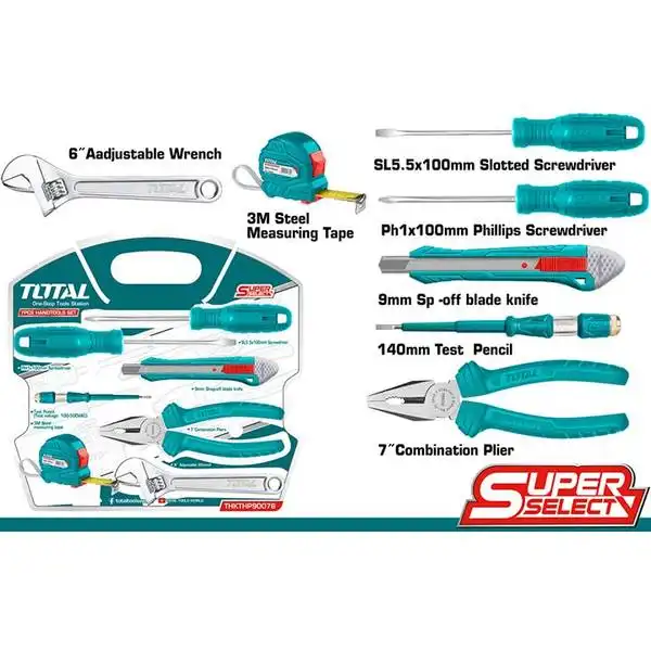 Bộ đồ nghề 7 chi tiết Total THKTHP90076