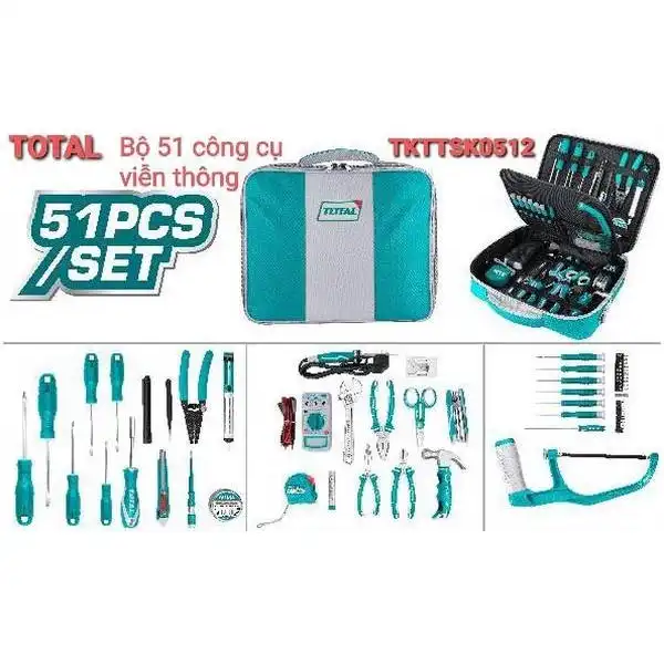 Bộ đồ nghề ngành viễn thông 51 chi tiết Total TKTTSK0512