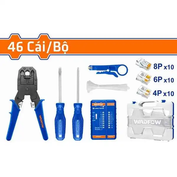 Bộ đồ nghề sửa chữa điện viễn thông 46 chi tiết Wadfow WHS2B46