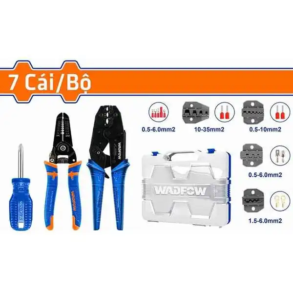 Bộ đồ nghề sửa chữa điện viễn thông 7 chi tiết Wadfow WHS1B07