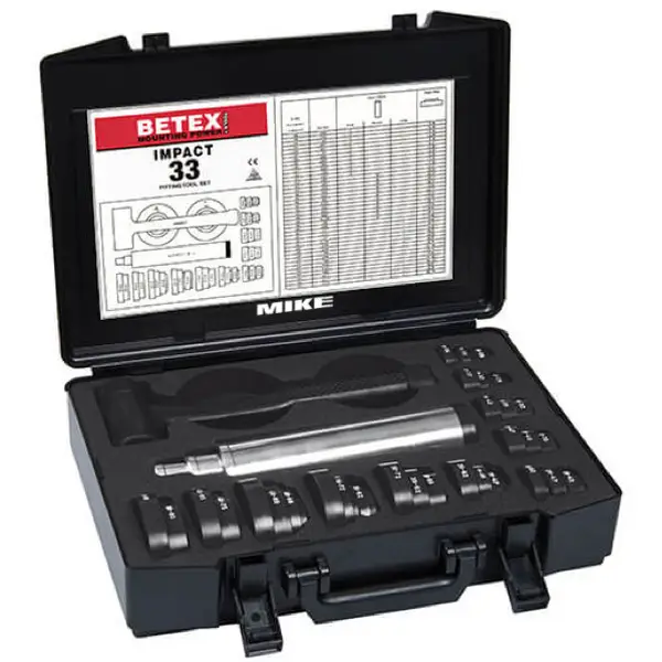 Bộ đóng vòng bi BETEX Impact 33 gồm 37 chi tiết trong vali