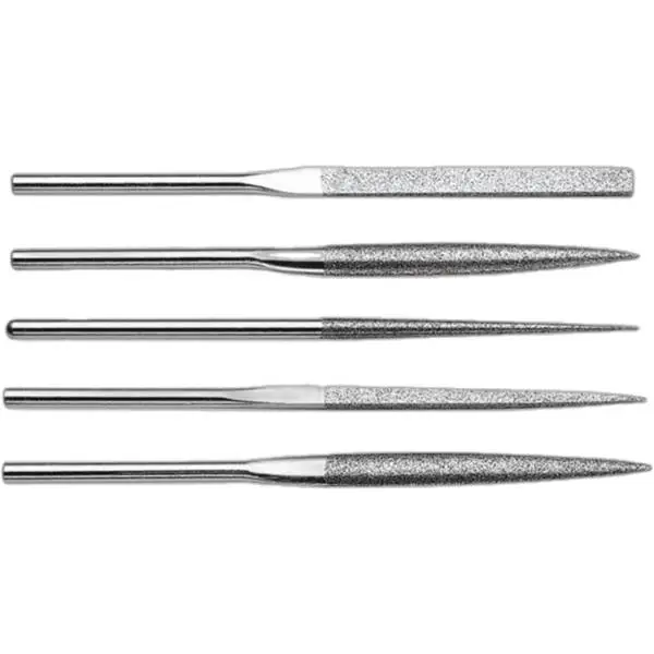 Bộ Dũa Kim Cương Cán 3mm l45mm L90mm 5 Cây Cho Máy MPF-10 Bestdia