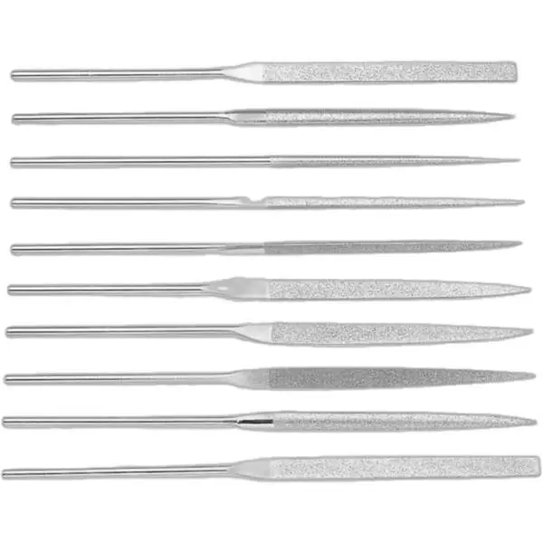 Bộ Dũa Kim Cương Cán 3mm l70mm L140mm 10 Cây PF-10L Bestdia