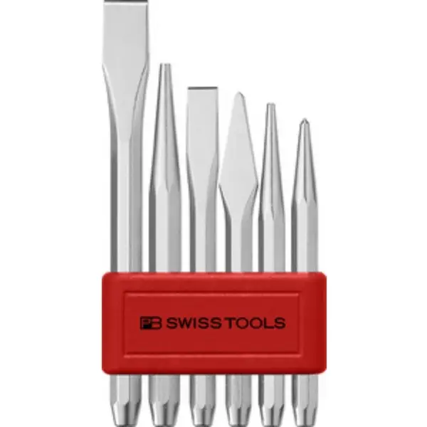 Bộ đục 6 cái đựng trong kẹp nhựa PB 850.BL PB SWISS TOOLS L60060 1190