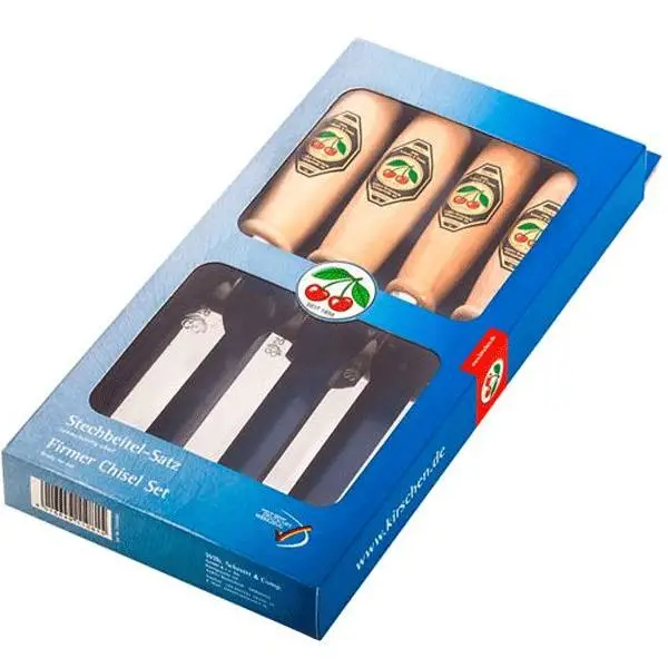 Bộ đục gỗ 4 cây Kirschen 1181000 SB, từ 10, 16, 20, 26mm hộp giấy
