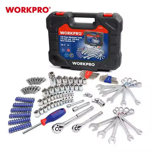 Bộ dụng cụ đa năng 145 chi tiết 1/4 inch & 3/8 inch Wodfow W003046