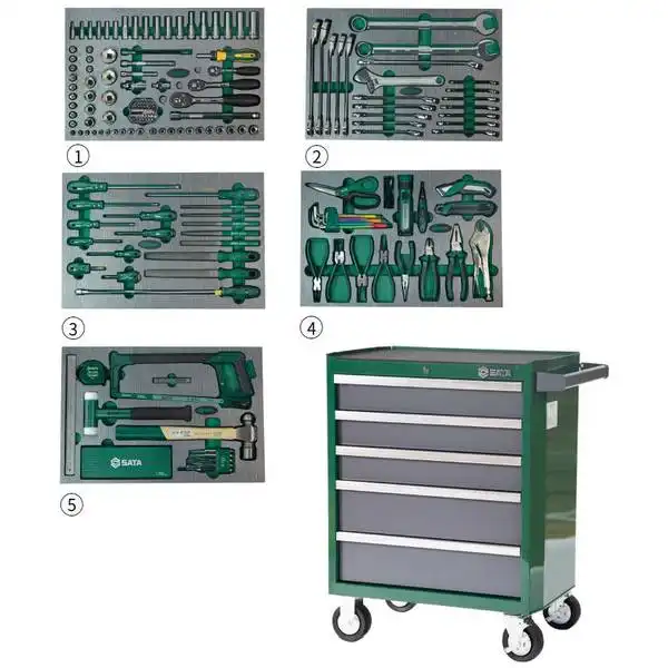 Bộ dụng cụ đa năng SATA 1 bộ 171 cái 95207S - 171Pc. Toolset for General Use