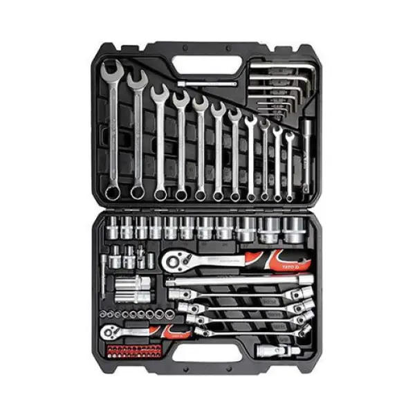 Bộ dụng cụ sửa chửa 1/4 inch & 1/2 inch 77 chi tiết Yato YT-38781