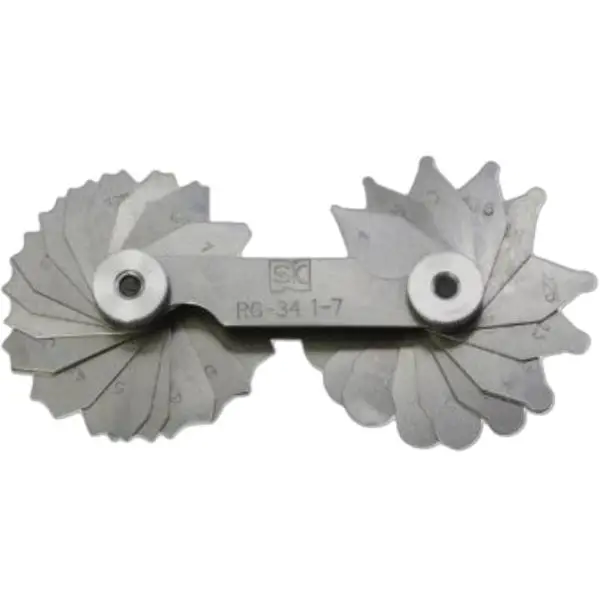 Bộ dưỡng đo bán kính R1-7mm RG-34 Niigata