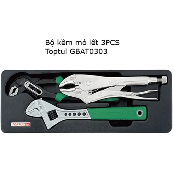 Bộ Kìm mỏ lết TOPTUL GBAT0303
