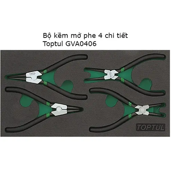 Bộ Kìm mở phe 4 chi tiết TOPTUL GVA0406