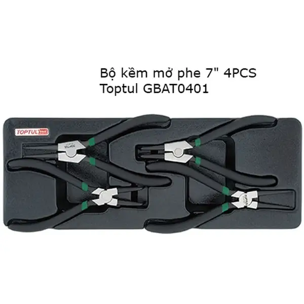 Bộ Kìm mở phe 7 inch 4 chi tiết TOPTUL GBAT0401