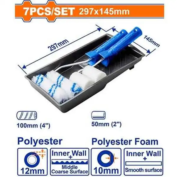Bộ khay và lăn sơn 7 chi tiết Wadfow WCB3H71