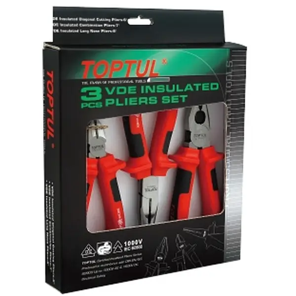 Bộ kìm điện 3 chi tiết cách điện 1000V GAAE0301