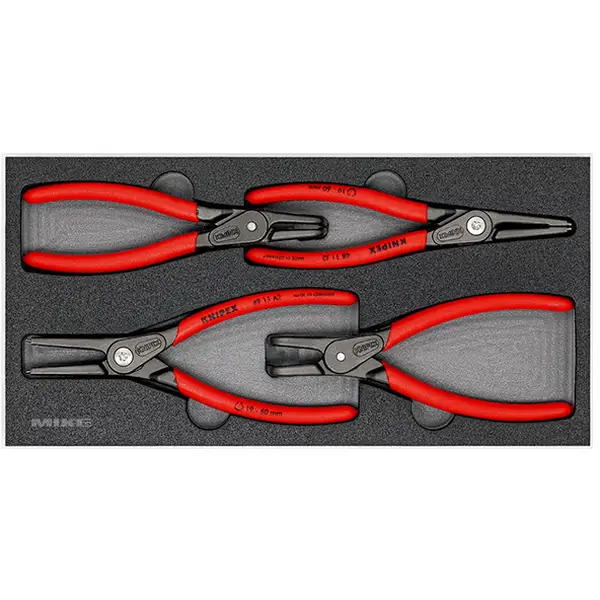 Bộ kìm phe Knipex 00 20 01 V09, gồm 4 cây mở phe trong ngoài