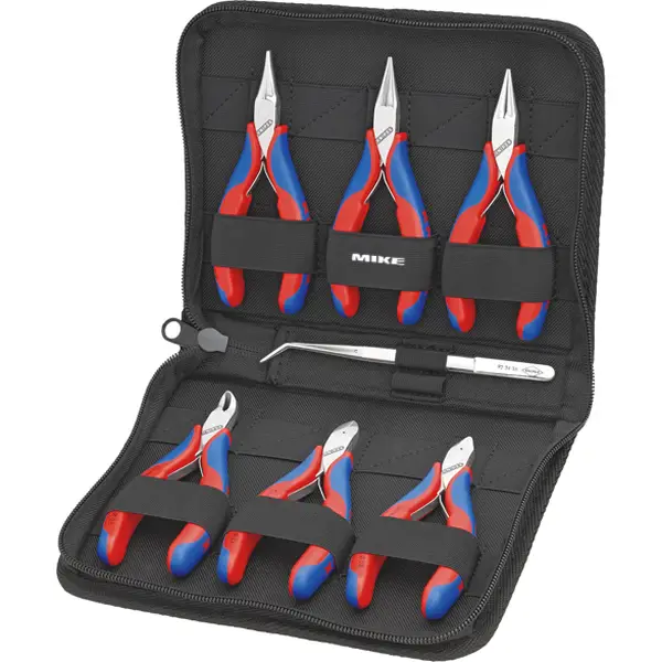 Bộ kìm và nhíp Knipex 00 20 16 cho điện tử – 7 món trong hộp