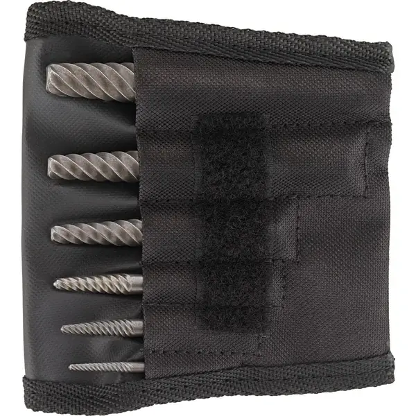 Bộ Lấy Ốc Gãy SCREW EXTRACTOR SET, 6 PIECES, IN A TEXTILE WALLET WITH COARSE FLUTES 5