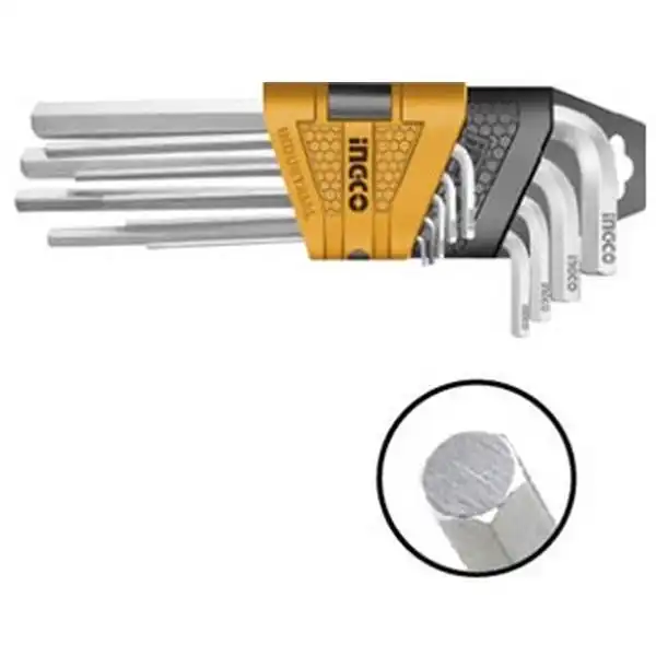 Bộ lục giác bằng dài 9 cây INGCO HHK11091