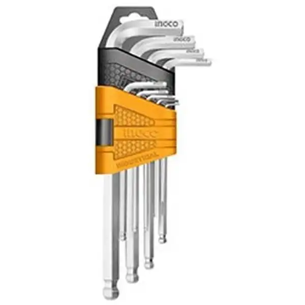 Bộ lục giác bi 9 chi tiết Ingco HHK12091