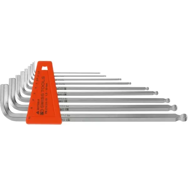 BỘ LỤC GIÁC CHỮ L PB SWISS TOOLS 9 CHI TIẾT MẠ CHROME PB 212.LH-10